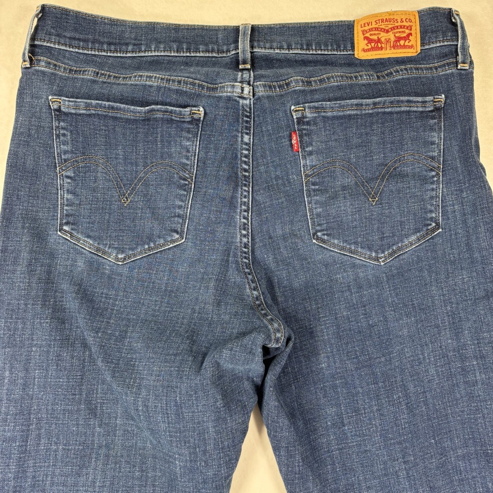 Levi's Classic Straight Jeans 14S W32 L28 Mid‎ Rise Denim - Picture 10 of 12